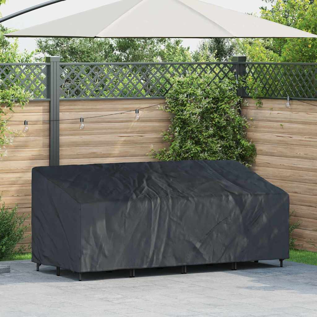 Garden Bench Cover Black 220 x 100 x 89 cm 210D oxford fabric